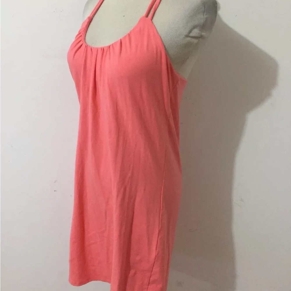 Victoria's Secret Bra Tops Halter Tunic Top Bright Coral Cotton Blend Size Small - Picture 4 of 4